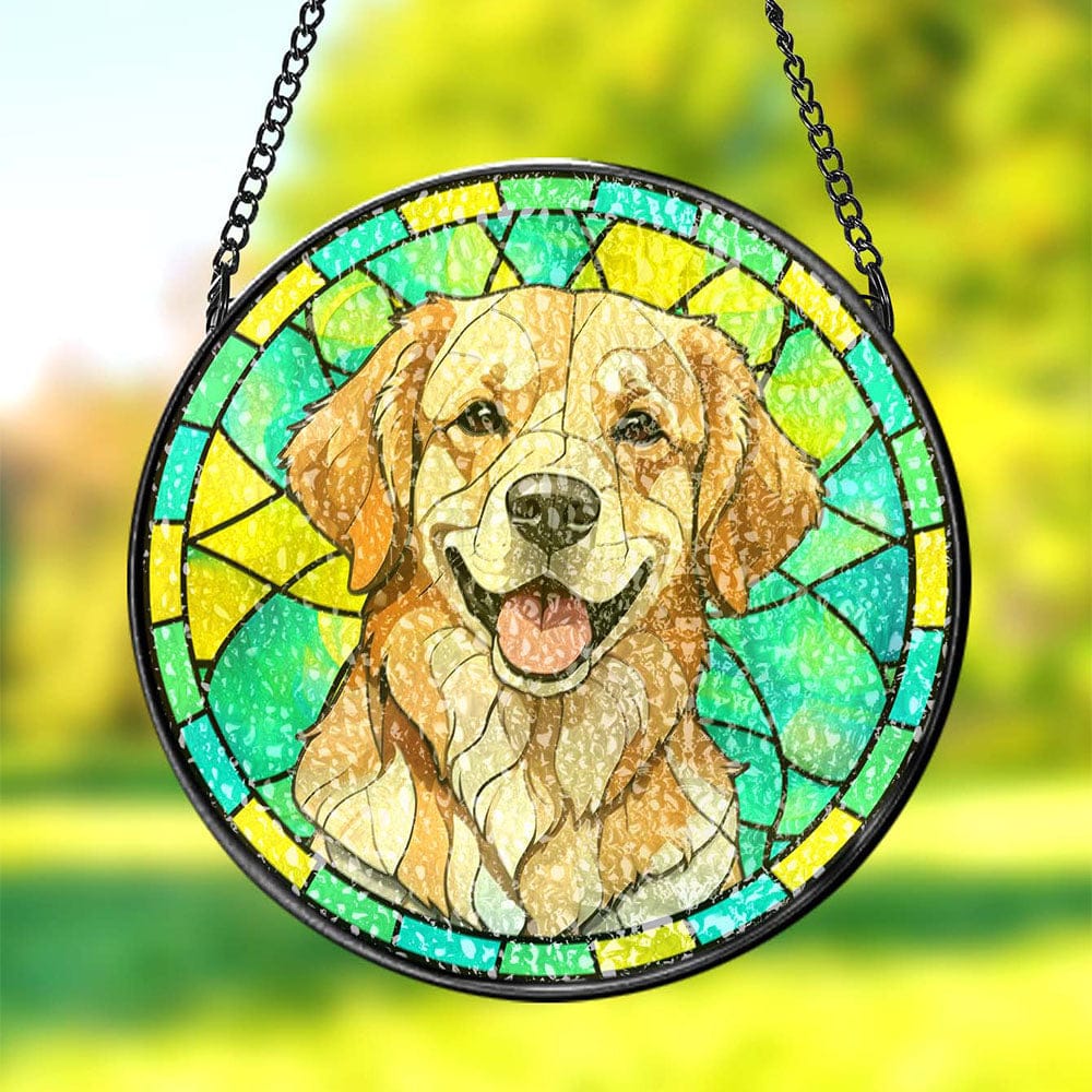 personalized design loss of dog gift suncatcher ornament window hanging keepsake main view
