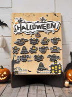 Personalized Hallowmas Wooden Ornament with Name Ghost Plaque for Halloween Gift