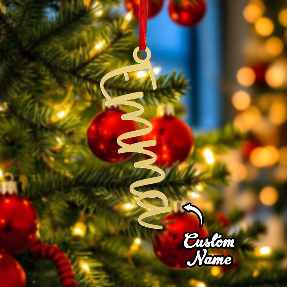 Personalized Name Christmas Tree Ornament Christmas Stocking Gift Tag Decoration Gift