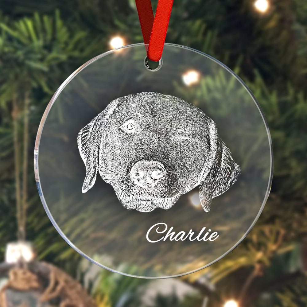 Personalized Photo and Name Ornament Memorial Tree Keepsake