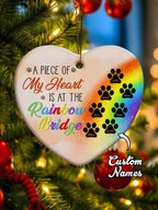 personalized design ornament dog rainbow bridge memorial hanging keepsake personalized preview