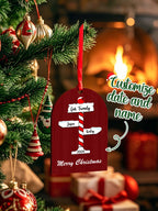 Personalized Family Christmas Ornaments with Family Name Ornament for Christmas Gift