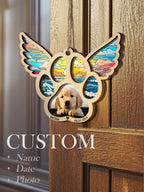 suncatcher ornament personalized photo loss of dog gift window hanging keepsake photo preview