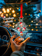 Personalized Family Photo Christmas Tree Ornament Christmas Decorate Gift for Family
