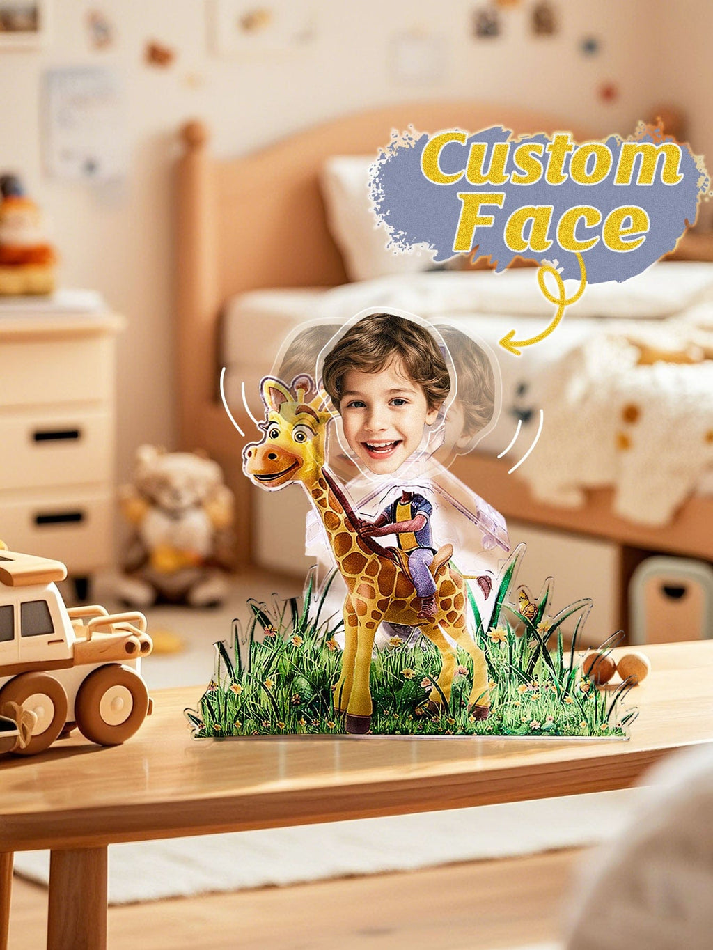 custom bobble head keepsake full character bobblehead keepsake character face kids animal front view