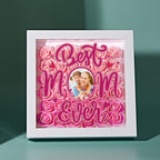 Personalized Photo Flower Shadow Box Frame Mother's Day Gift