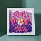 Personalized Photo Flower Shadow Box Frame Mother's Day Gift