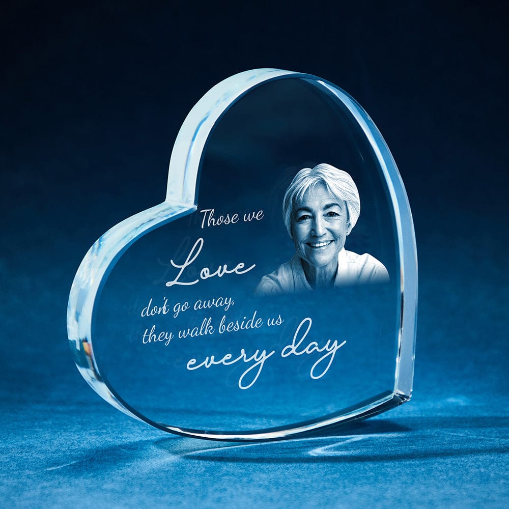 frame personalized engraved photo heart motif memorial keepsake