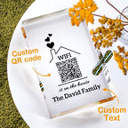 Personalised Wifi Sign QR Code Scanner Guest Wifi Password New Home Decor