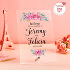 Custom Acrylic Plaque With Names Wedding Gifts Anniversary Gifts