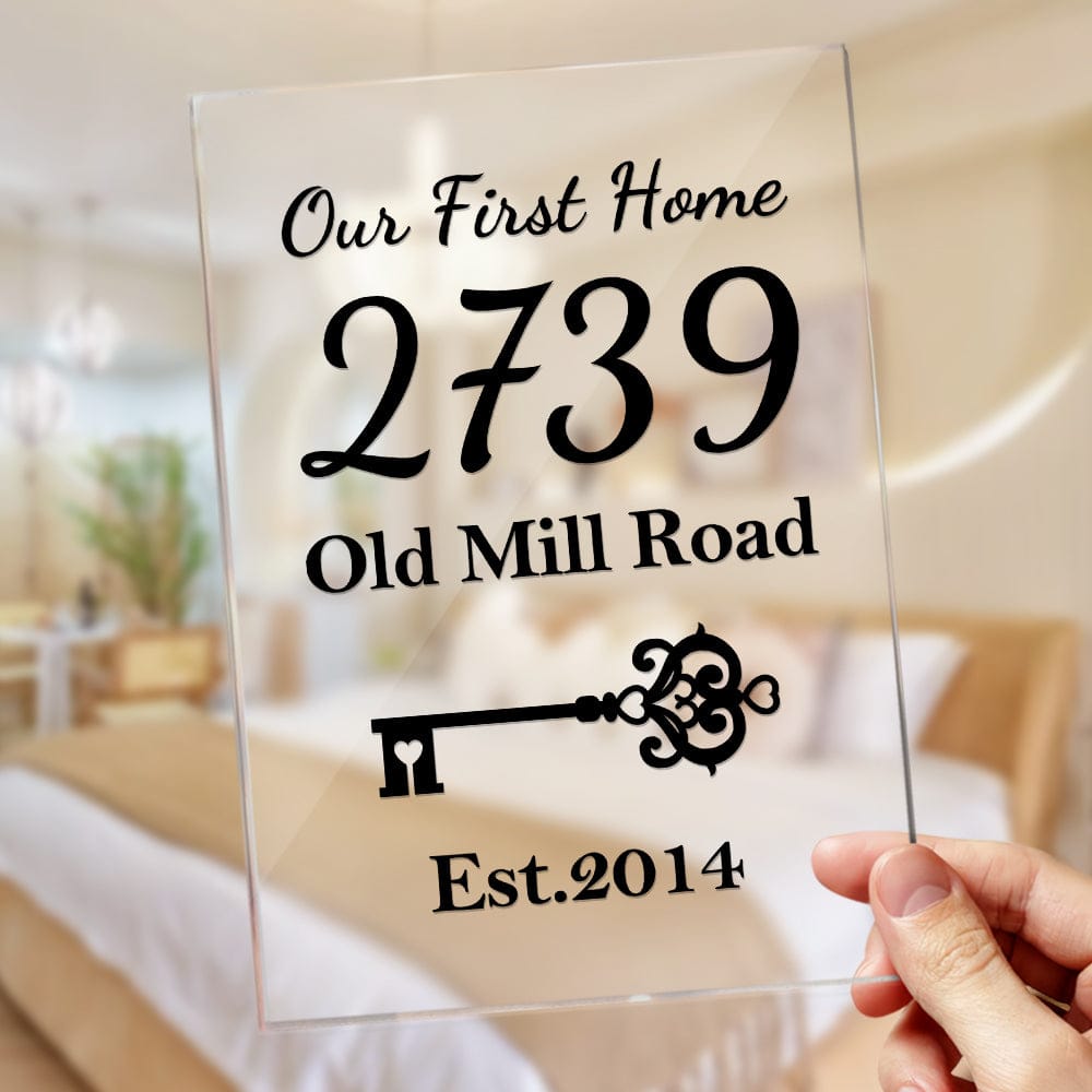 personalized acrylic home plaque keepsake for desk decor