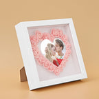 Custom Photo Flower Shadow Box Personalized Heart Flower Shadowbox Frame Gift