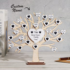 custom name wooden engraved desk decor as a new home gift