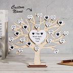 custom name wooden engraved desk decor as a anniversary gift