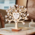 custom name wooden engraved desk decor as a housewarming gift