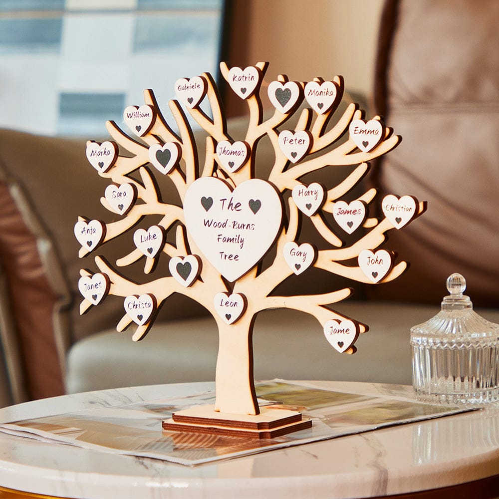 custom name wooden engraved desk decor as a housewarming gift