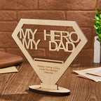 personalized ornament for dad with precision engraved detail