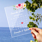 Personalized Acrylic Wedding Information Plaque Decorative Wedding Gift