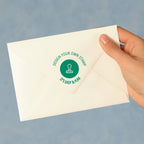 Custom Logo Stamp Round Self Inking Stamp for Wedding