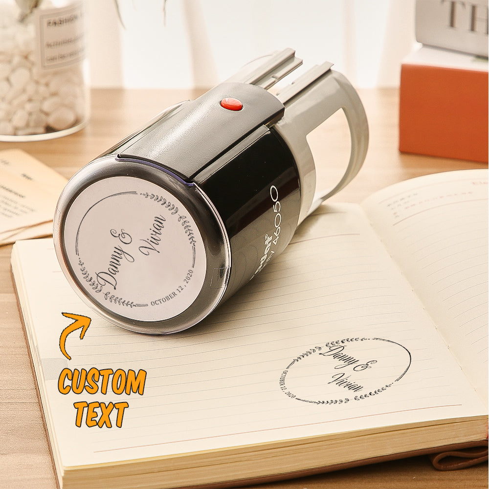 Custom Wedding Stamp Self Inking Stamp Wedding Gifts 5 Colors