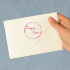 custom wedding stamp self inking stamp wedding gifts 5 detail view