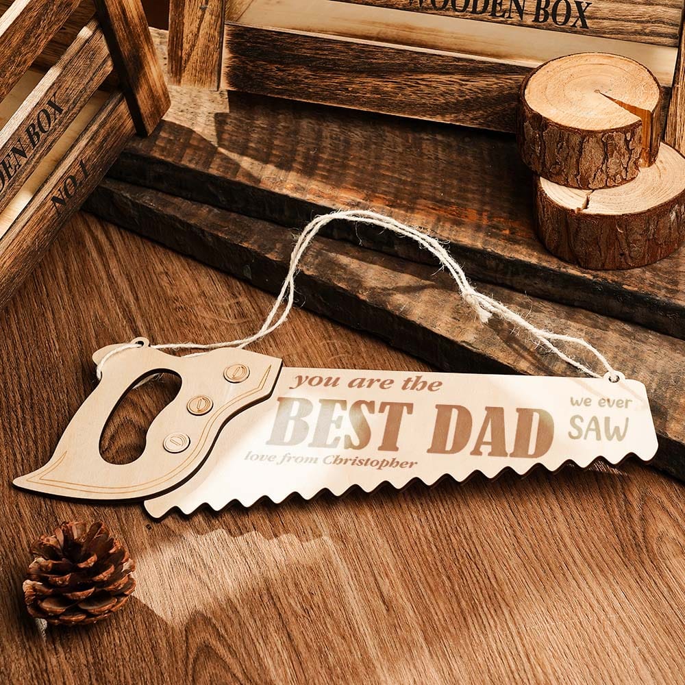fathers day surprise custom gift for dad inspired by engraved pendant saw creative gifts for best dad