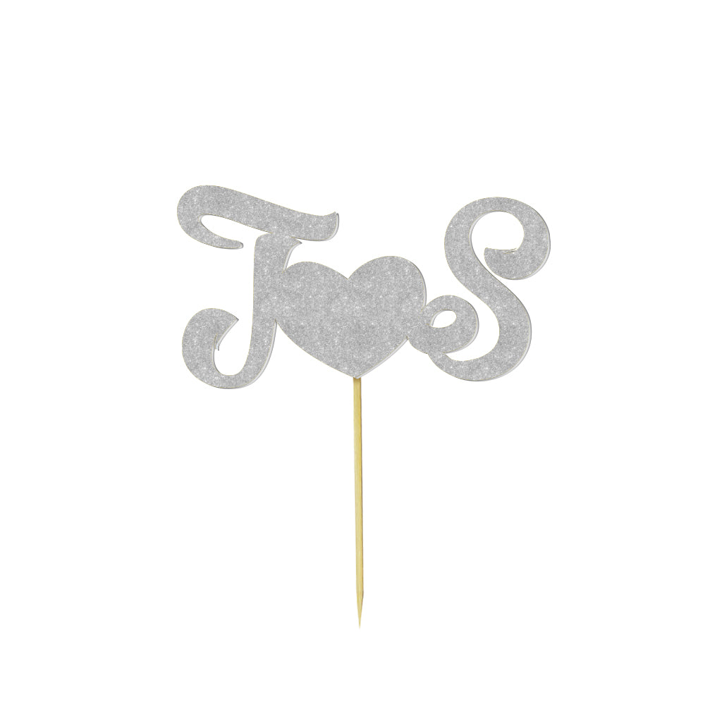 Personalized Text Wedding Cake Birthday Cake Topper - Custom Name Decoration