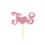 Personalized Text Wedding Cake Birthday Cake Topper - Custom Name Decoration