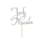 Personalized Text Wedding Cake Birthday Cake Topper - Custom Name Decoration