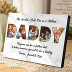 Custom Daddy Photo Frame Personalized Letter Photo Collage Frame Gift for Dad