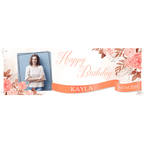 Custom Happy Birthday Banner Personalized Birthday Party Backdrop