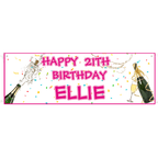 Custom Name Birthday Banner Party Backdrop Decorations