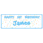 Custom Name Birthday Banner Party Backdrop Decorations