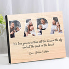 Custom Daddy Photo Frame Personalized Letter Photo Collage Frame Gift for Dad