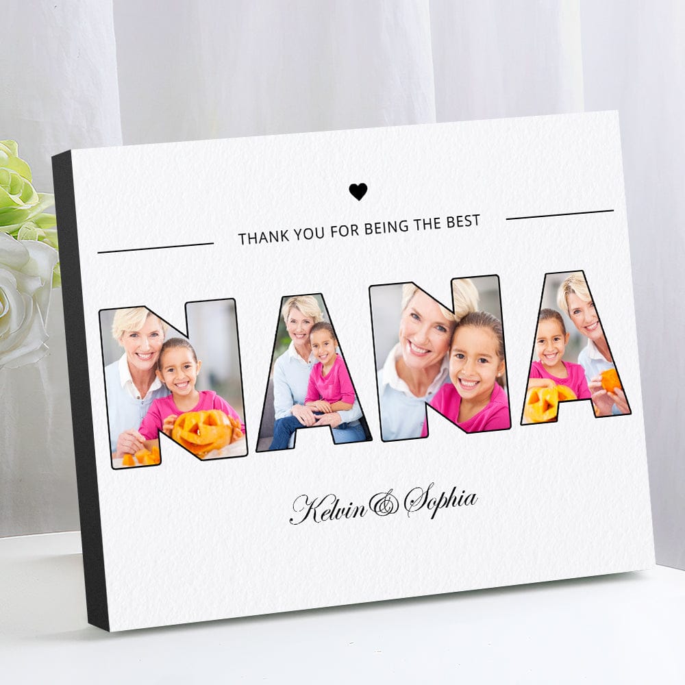 made for grandmas heart photo frame personalized photo mothers day gift for grandma