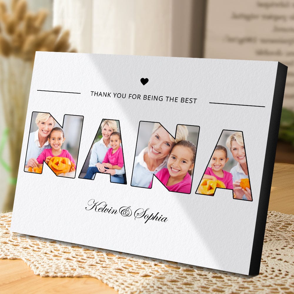 made for grandmas heart photo frame cherished desk or shelf display mothers day gift for grandma