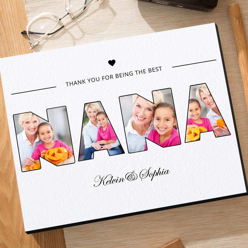 photo frame personalized photo family keepsake for grandma
