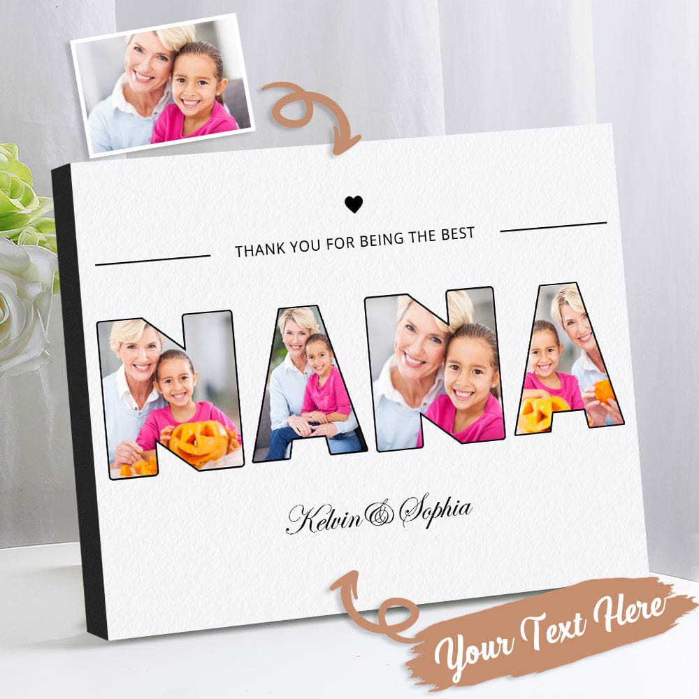 photo frame made for grandmas heart personalized photo mothers day gift for grandma