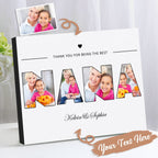 photo frame made for grandmas heart personalized photo mothers day gift for grandma
