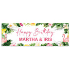 Custom Hawaiian Aloha Party Decoration Summer Beach Backdrop Party Banner
