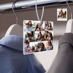 Photo Air Freshener Custom Collage Photo Rearview Mirror Ornament Gift for Friends