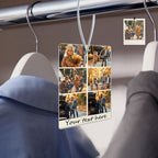 Custom Collage Photo Car Air Freshener Rearview Mirror Ornament Rectangle Air Freshener