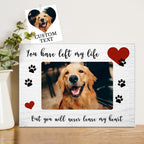 personalized photo loss of dog gift photo frame display keepsake main view