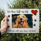 loss of dog gift photo frame personalized photo display keepsake detail view