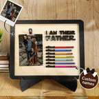 lightsaber i am their father wooden sign gift for dad design ornament for everyday use
