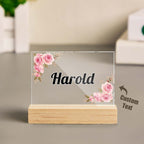 Desk Name Plate for Office Desktop Custom Corporate Nameplate for Boss