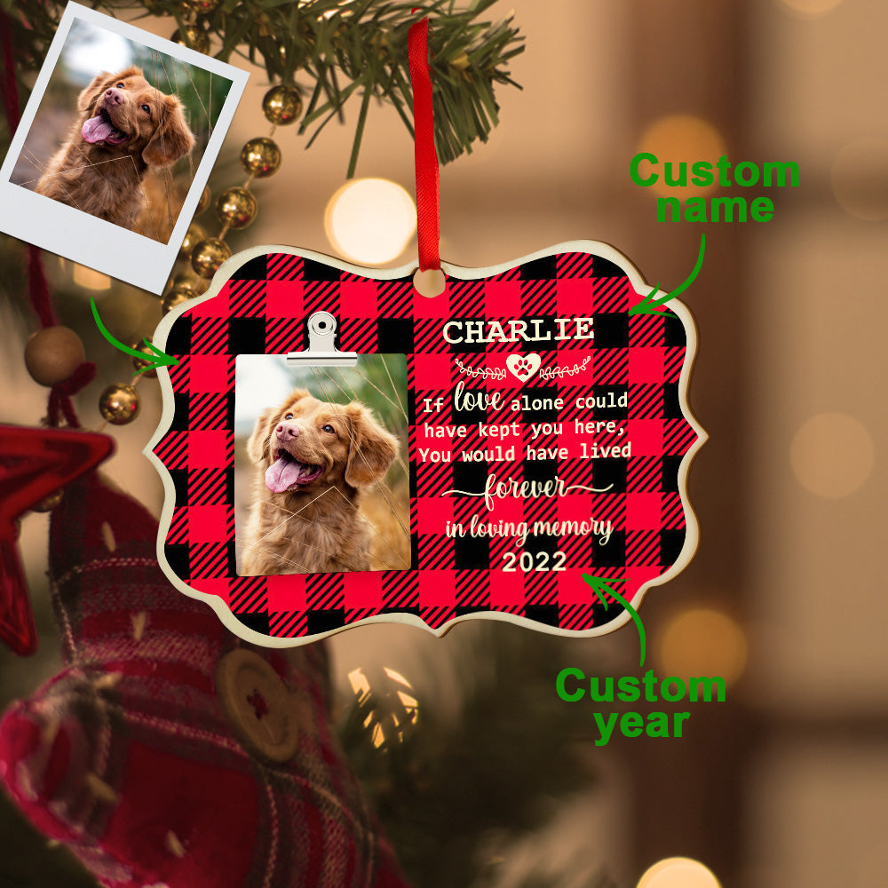 christmas ornament personalized design loss of dog gift hanging keepsake design preview