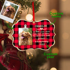 christmas ornament personalized design loss of dog gift hanging keepsake design preview