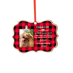 christmas ornament personalized design loss of dog gift hanging keepsake gift display