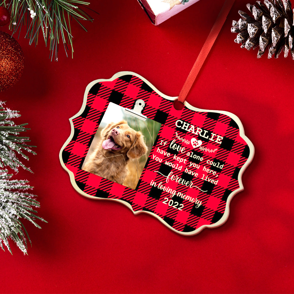 personalized design loss of dog gift christmas ornament hanging keepsake main view